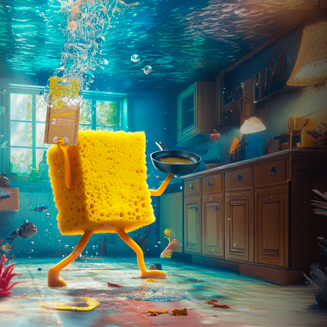 bluu spongeblub – Antikratz - Schwämme - Anania's Shop