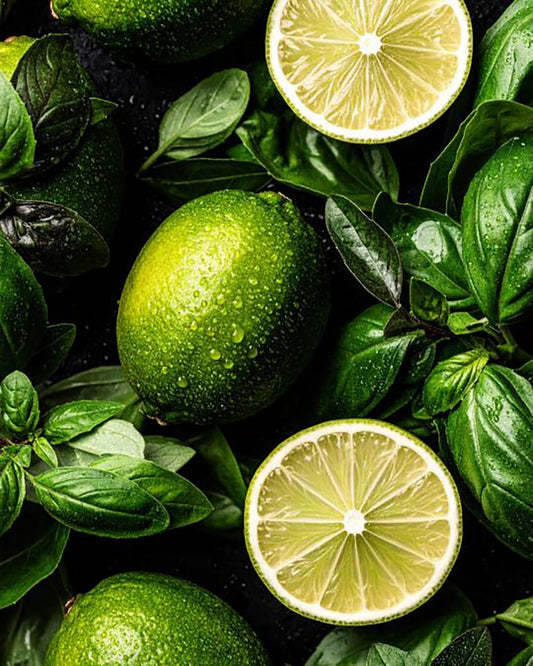 By Velcheva Duftkerze Lime Basil – 160 ml, Limette, Basilikum & Thymian - Anania's Shop