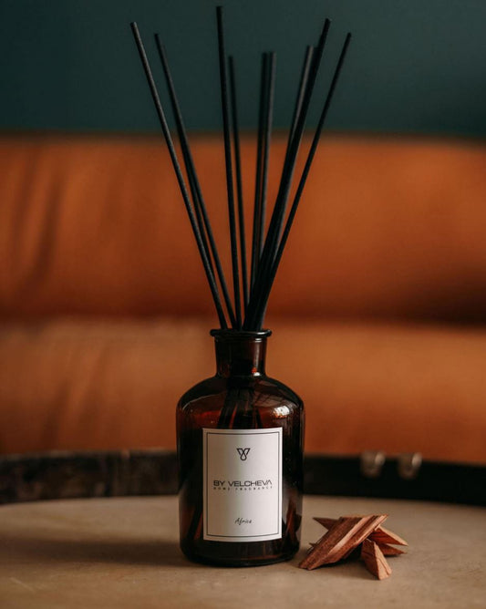 By Velcheva Raumduft Mikado Africa – 125 ml, Kardamom, Leder & Oud - Anania's Shop