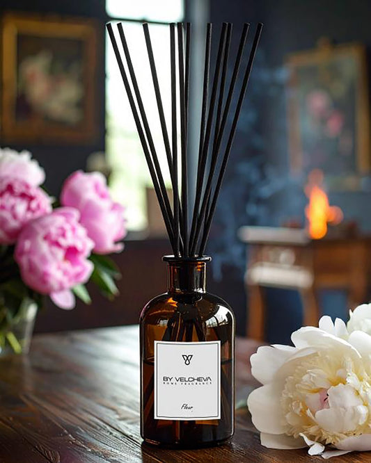 By Velcheva Raumduft Mikado Fleur – 125 ml, Bergamotte, Pfingstrose & Jasmin - Anania's Shop