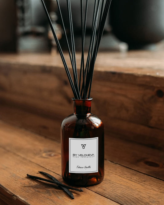 By Velcheva Raumduft Mikado Tobacco Vanilla – 125 ml, Tabak, Vanille & Kakao - Anania's Shop
