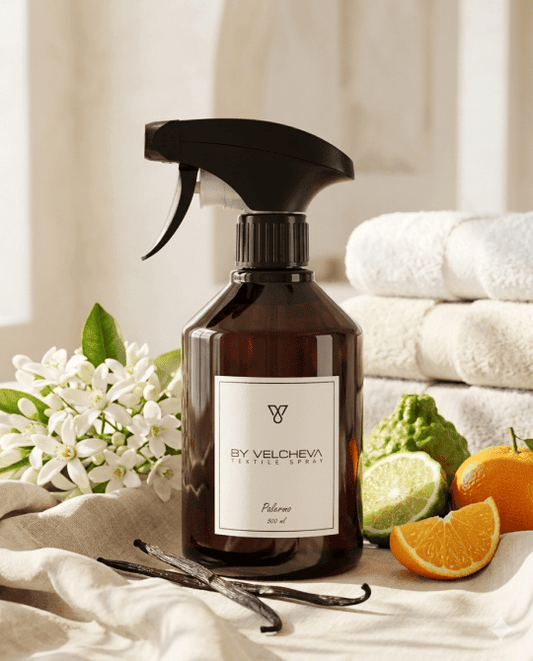 By Velcheva Textilspray Palermo – 500 ml, Bergamotte, Jasmin & Vanille - Anania's Shop