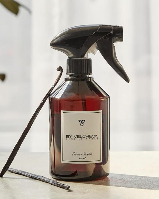 By Velcheva Textilspray Tobacco Vanilla – 500 ml, Tabak, Vanille & Kakao - Anania's Shop