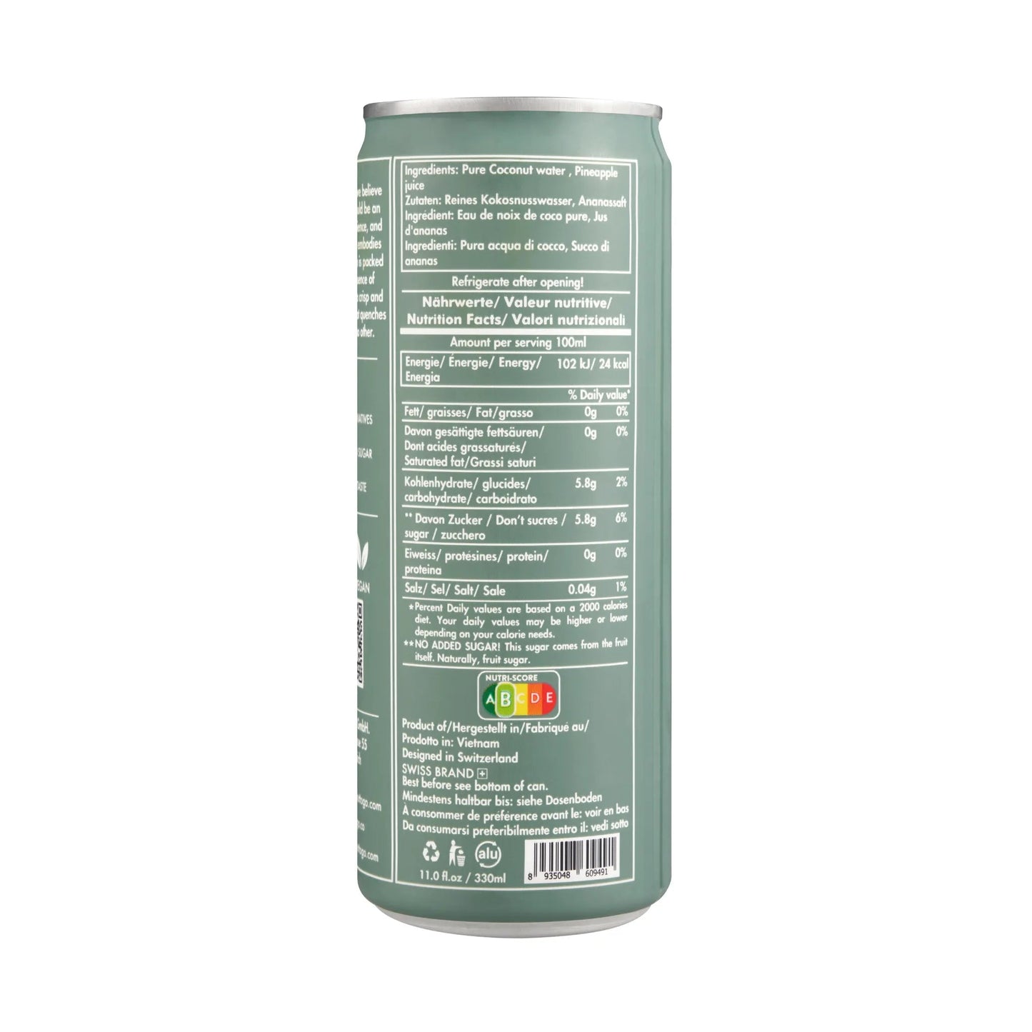 COCONUT WATER + PINEAPPLE - Anania's Shop